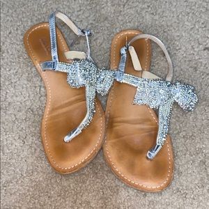 Dolce sparkly bow sandals